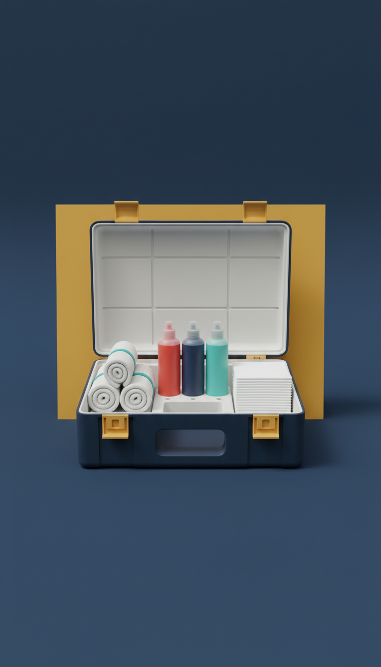 Professional-Grade Cleaning Chemicals Case