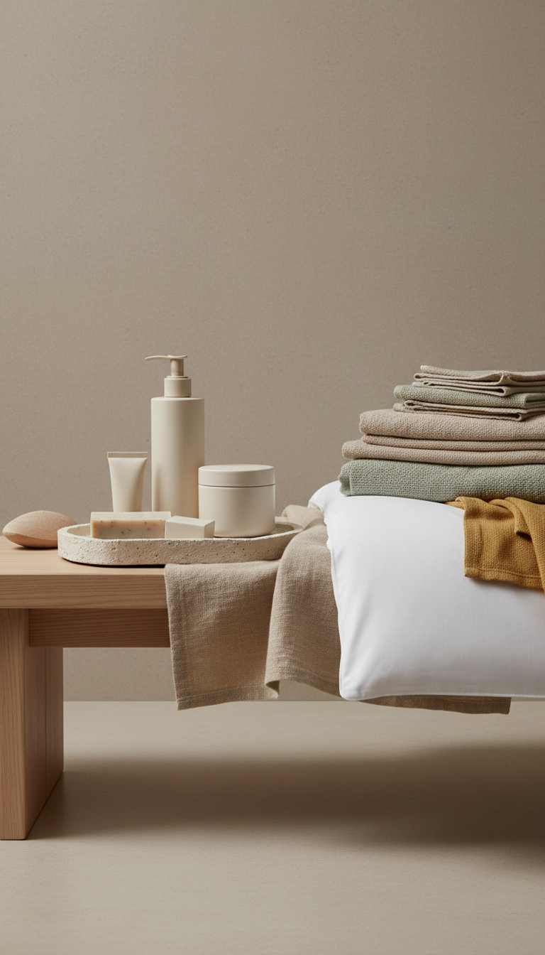 Branded toiletries welcome set