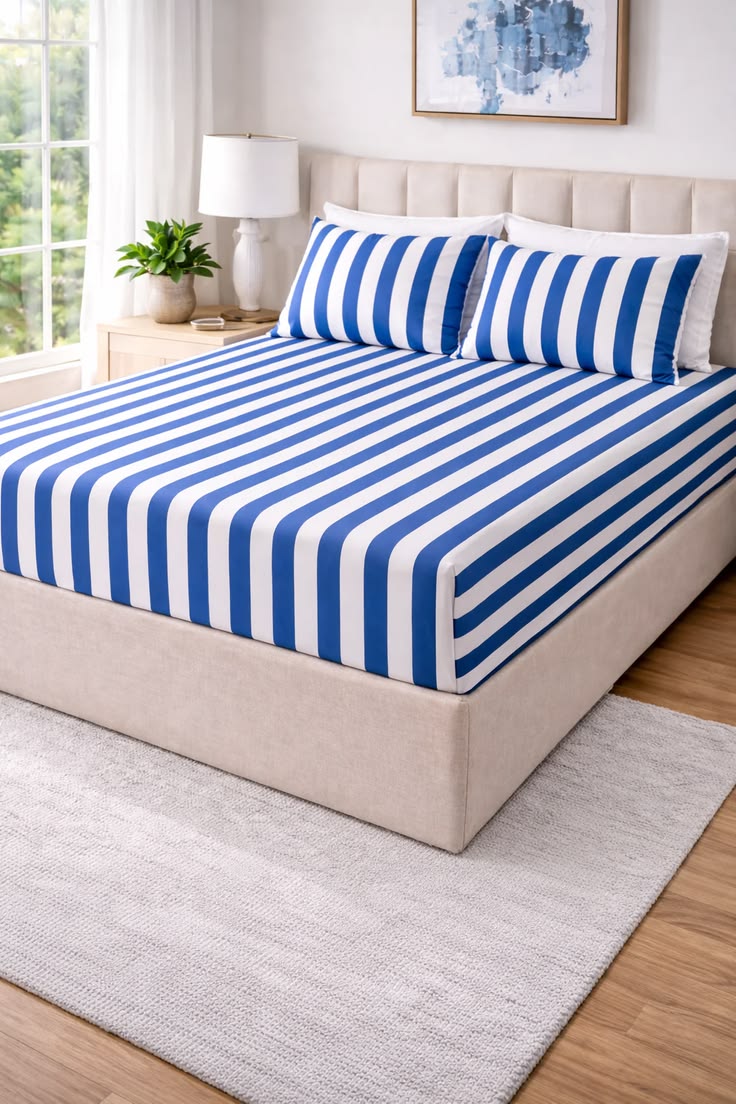 BEDSHEET CC - STRIPES 90"