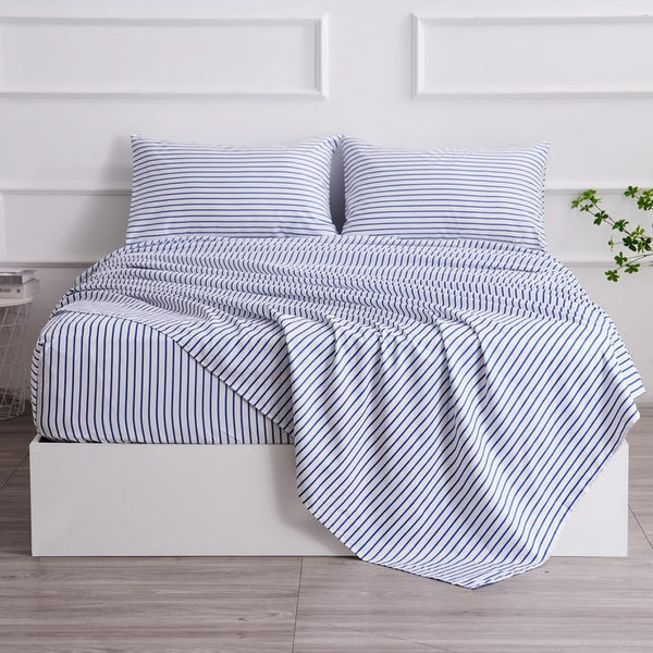 BEDSHEET 300 TC - STRIPES 112"