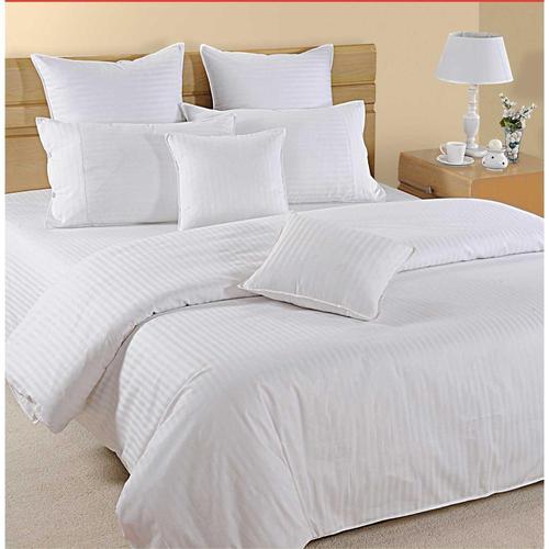 Hotel Bedsheet – White Stripes