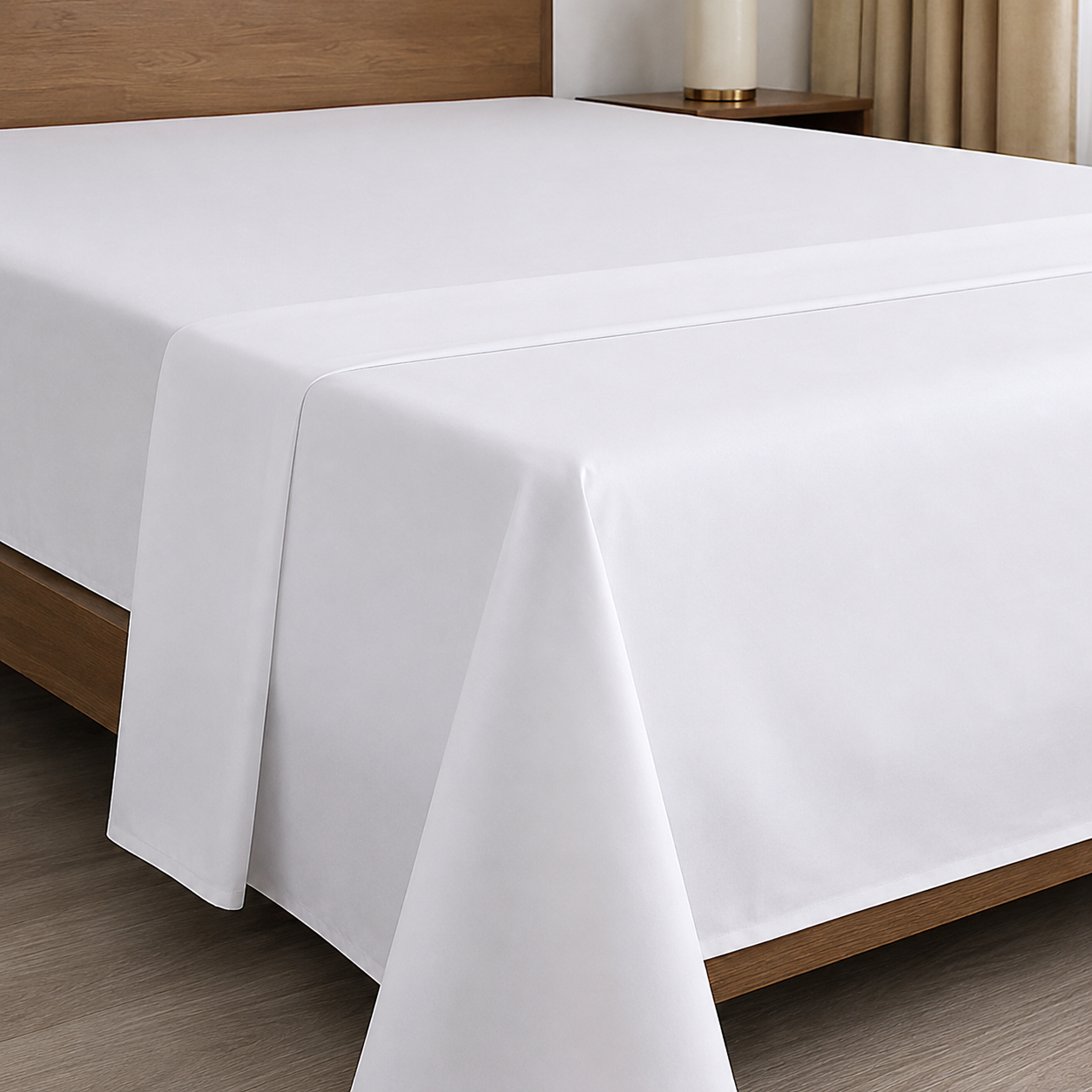 Hotel Bedsheet – White Plain
